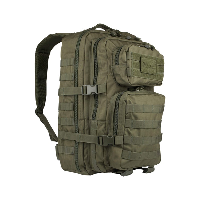 Mil-Tec Unisex Assault Pack - Rugged Durable Lightweight Ergonomic Versatile Tactical Outdoor Camping Hiking Backpack with Adjustable Padded Shoulder Straps & MOLLE Loops, Olive Drab, 20L - Image 1